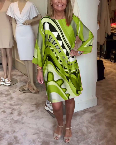 Marcia™ - Vibrant Print Dress
