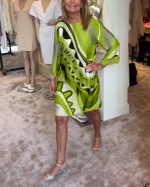 Marcia™ - Vibrant Print Dress