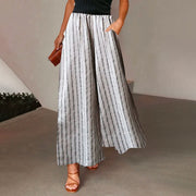 Seriva™ - Striped Flare Pants