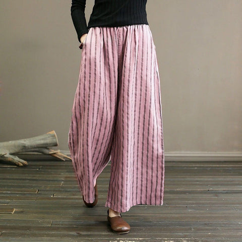 Seriva™ - Striped Flare Pants