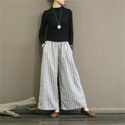 Seriva™ - Striped Flare Pants