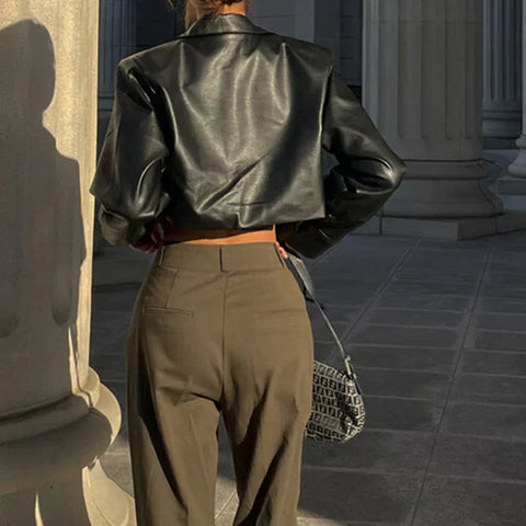 Zyvira™ - Cropped Edgy Jacket