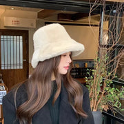 Blush Cloud Faux Fur Hat