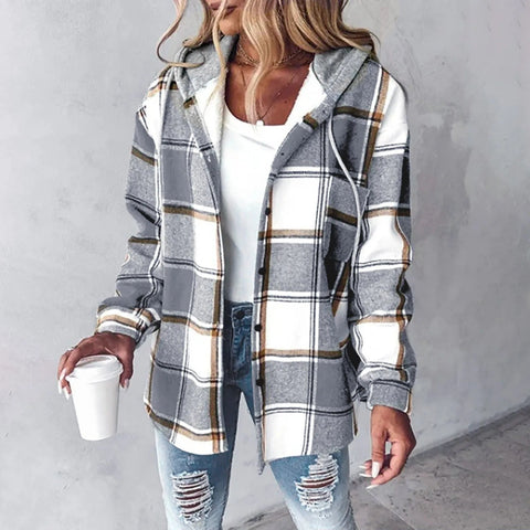 Veronica™ - Cozy Plaid Jacket