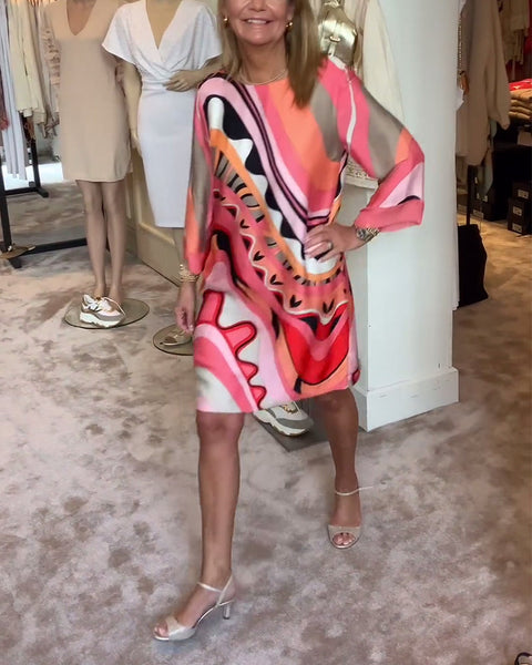 Marcia™ - Vibrant Print Dress