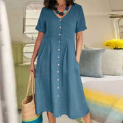 Yasmin™ - Effortless Buttoned Dress